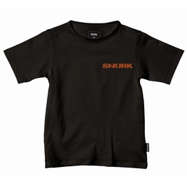 T-Shirt SNURK Kids Uni Black Fluo Coral Logo-Maat 140