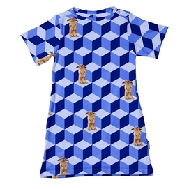 T-Shirt Dress SNURK Kids Bunny Blocks-Maat 140