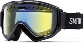 Masque de Ski Smith Knowledge OTG Black Frame Yellow Sensor Mirror