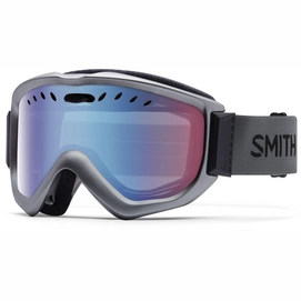 Skibrille Smith Knowled.Reg Otg Graphite / Blue Sensor Mirror Damen