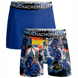 Boxershort Muchachomalo Boys shorts King Kong Cuban Link Print/Blue (2-pack)