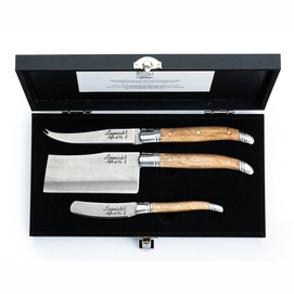 Cheese Knife Laguiole Style de Vie Luxury Line Oak (3-pieces)