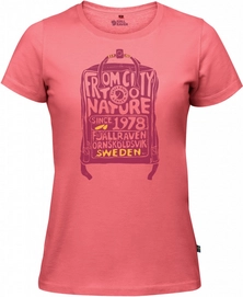 T-Shirt Fjällräven Women Kånken Peach Pink
