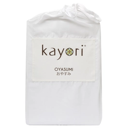 Drap-Housse Kayori Oyasumi Wit (Tencel)-100 x 200 cm