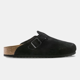 Hausschuh Birkenstock Boston Soft Footbed Black Regular Unisex-Schuhgröße 40