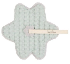 Speendoek Koeka Oslo Teddystof Misty Minter Silver Grey
