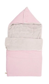 Voetenzak Koeka Oslo Teddystof Blush Pink Pebble (3-Puntsgordel)