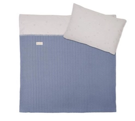 Dekbedovertrek Ledikant Koeka Love Me Sweet Soft Blue
