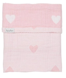 Babydeken Koeka Altea Hearts Blush Pink