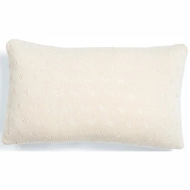 Coussin Essenza Knitted Ajour Antique White (30 x 50 cm)