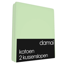 Kussenslopen Damai Soft Green (Katoen) (set van 2)-60 x 70 cm