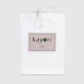 Topper Spannbettlaken Kayori Kyoto Weiß (Jersey)-1-persoons (70/80 x 200/210/220 cm)