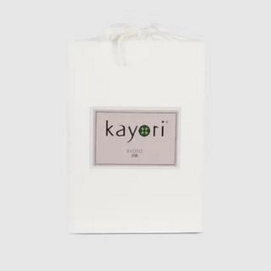 Topper Spannbettlaken Kayori Kyoto Creme (Jersey)-1-persoons (70/80 x 200/210/220 cm)