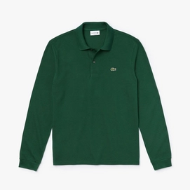 Polo Shirt Lacoste Men L1312 Long Sleeve Classic Fit Green-4