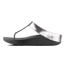 Slipper FitFlop Fino™ Crystal Toe Thong Pewter