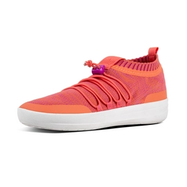 Sneaker FitFlop Uberknit Slip On Ghillie Coral/Fuchsia Damen