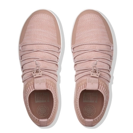 Sneaker FitFlop Uberknit™ Slip On Ghillie Neon Blush/Urban White