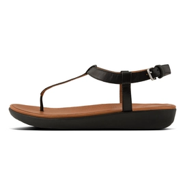 Sandaal FitFlop Tia™ Toe Thong Leather Black