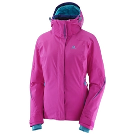 Skijacke Salomon Brilliant Rose Violet Damen