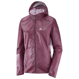 Jacke Salomon Lightning Wind Graph Fig Rot Damen
