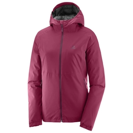 Winterjas Salomon Essential Insulated Jacket Women Beet Red