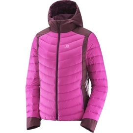 Winterjacke Salomon Halo Down Hoodie Rose Violet Damen