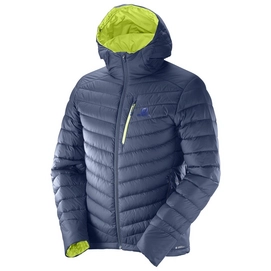Winterjas Salomon Halo Down Hoodie Men Dress Blue