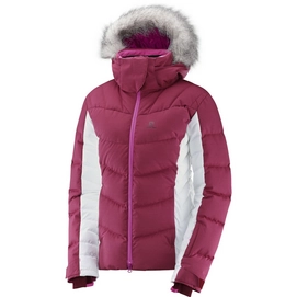 Ski Jacket Salomon Icetown Women Beet Red White