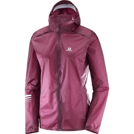 Jacke Salomon Lightning Wind Graph Beet Red Damen