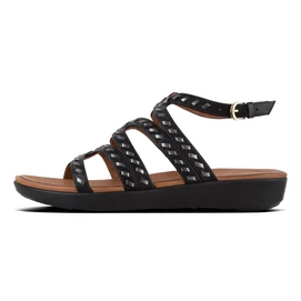 Sandaal FitFlop Strata™ Gladiator Whipstitch Leather Black
