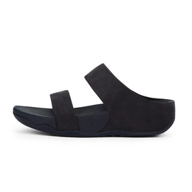 Sandaal FitFlop Lulu™ Slide Shimmer Check Midnight Navy