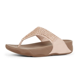 FitFlop Glitzie Toe-Thong Nude