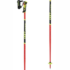 Bâtons de Ski Leki WCR Lite SL 3D Bright Red Black Neon Yellow-110 cm