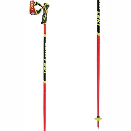 Bâtons de Ski Leki WCR SL 3D Bright Red Black Neon Yellow-110 cm
