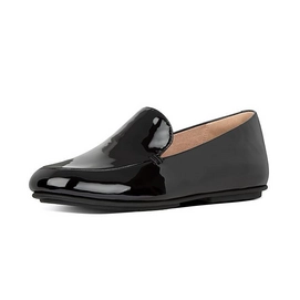 FitFlop Lena™ Patent Loafers All Black