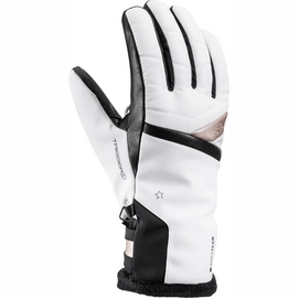 Gloves Leki Women Snowfox 3D White Gold-6