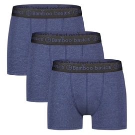 Boxer Shorts Bamboo Basics Men Liam Blue Melange (3-Piece)