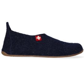 Pantoffel Living Kitzbühel Slipper Schweizer Kreuz Nachtblau