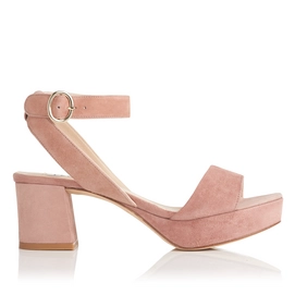 Sandaletten L.K. Bennett Alie Suede Dark Pink-Schuhgröße 38