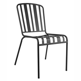 Tuinstoel Leitmotiv Lines Steel Matt Black