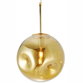 Hanglamp Leitmotiv Pendant Blown Glass Round Brass
