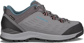 Wandelschoen Lowa Women Explorer II GTX Low Lightgrey Denim