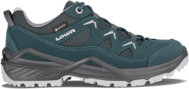 Wandelschoen Lowa Women Sirkos Evo GTX Low Petrol Silver
