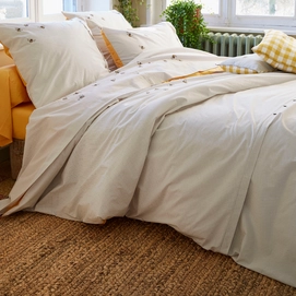 Taie d'oreiller Sylvie Thiriez Brodée La Ruche Percale (65 x 65 cm)