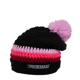 Bonnet Poederbaas Long Colourful Black Pink