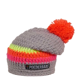 Mütze Poederbaas Long Colourful Gray Pink Orange