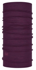 Nekwarmer Buff Lightweight Merino Wool Purplish Multi Stripes
