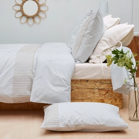 Housse de Couette Sylvie Thiriez Brodée Linotte Percale