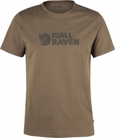 T-Shirt Fjällräven Men Logo Brown