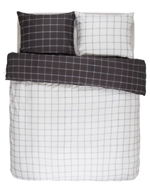 Taies d'oreiller Essenza Loja Anthracite Satin de Coton (65 x 65 cm)